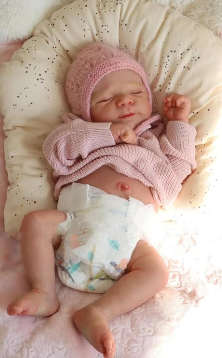 18 inch Reborn Baby Dolls Silicone Full Body Realistic Baby Doll Newborn Girl, Full Silicone Babys Doll Lifelike, Real Life Reborn Dolls Washable, Anatomically Correct Girl