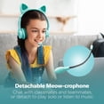 thumbnail image 4 of Audifonos alambricos KOMBAT Kitty Gamer Turquesa Hypergear, 4 of 8