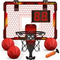 thumbnail image 1 of Canasta de baloncesto interior HYES Mini con luces LED y marcador, 1 of 9