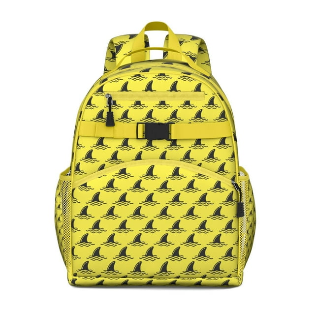 Cute Underwater Dolphin Nautical Students Backpack, Marine Life Ocean Sea Tropical Abstract Colorful Funny Design