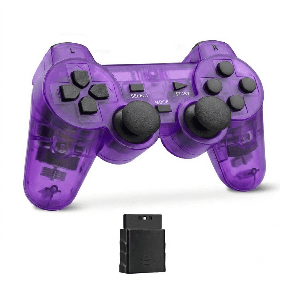 RetroFam compatible PS2 Controller Wireless for Playstation 2 PS2