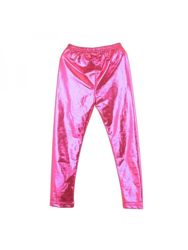 Girls Kids Shiny Dance Pants