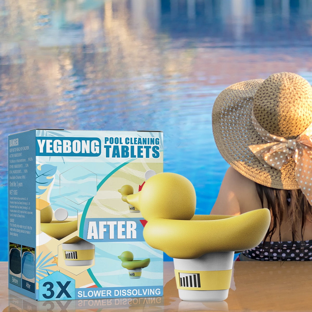 Buy Protoiya Chlorine Floater, Floating Pool Chlorine Dispenser (Duck