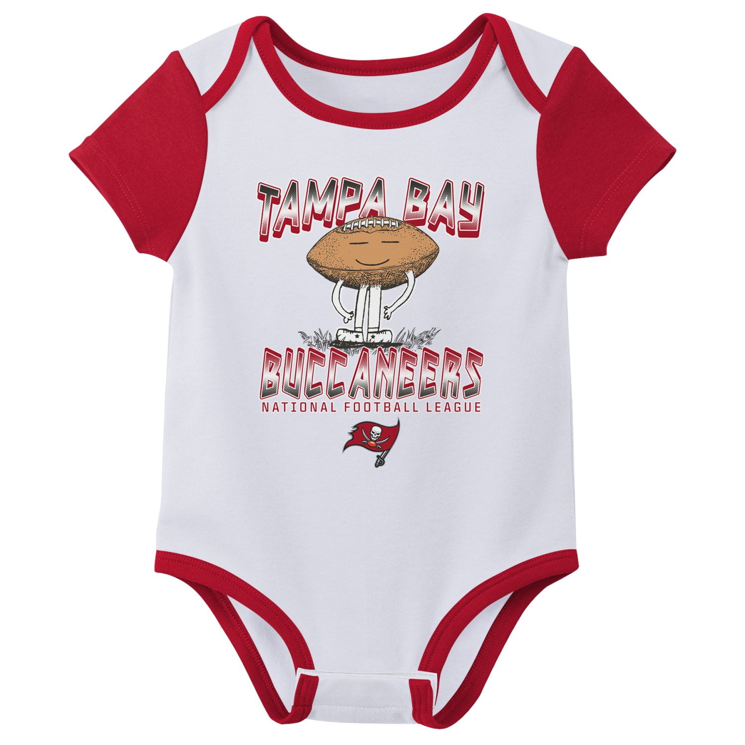 TAMPA BAY BUCCANEERS NFL Infant Boys 3 Pack Onesie Game Day Fan Apparel