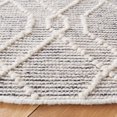 thumbnail image 3 of SAFAVIEH Natura Dean Geometric Wool Area Rug, Ivory/Black, 6' x 6' Round, 3 of 8
