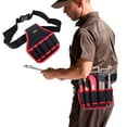 thumbnail image 4 of Kcavykas Pocket Tool Belts With Release Buckle Heavy Duty Detachable Adjustion Utility Belt Work Apron For Electrician Carpenter Construction Tool Belt Pouches Items, 4 of 6