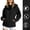 Black, variant on Women's Cinched Waist Drawstring Hooded Hiking Jacket, Water Resistant Windproof Breathable Outdoor Coat for Hiking Camping Running Black XXL(XXL)