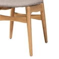 thumbnail image 6 of Baxton Studio Tarana Grey Fabric and Natural Oak Wood 5-Piece Dining Set, 6 of 10