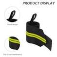 thumbnail image 3 of Weightlifting Wrist Wraps Wrist Support with Heavy Duty Thumb Loop - Wrap for Powerlifting - yellow, 3 of 5