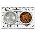 thumbnail image 1 of Ballet Pet Mat for Food and Water, Classic Dancers in Baroque Medieval Ballerina Dress with Stars and Scrolls, Non-Slip Rubber Mat for Dogs and Cats, 18" X 12", by Ambesonne, 1 of 2