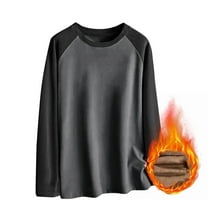 PNTUTB Long Sleeve Shirts for Men Casual Loose Comfortable Crew Neck Undershirt Base Layer Top