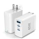 thumbnail image 1 of Bloque de carga rápida TOPADRE, 45 W, USB C, carga rápida, paquete de 2 unidades, blanco, 1 of 8