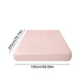 thumbnail image 3 of MMJ Quilted Waterproof Fitted Sheet 150x200cm Cotton Soy Mattress Protector for Bed, 3 of 7