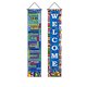 thumbnail image 2 of 2 Pack World Flags Welcome Multilingual Greeting Hanging Polyester Wall Decor For Classroom And School And Soccer Party, 2 of 6