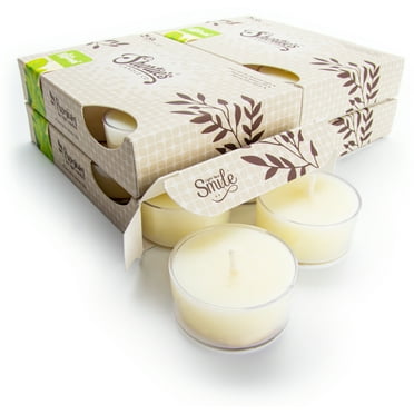 Fresh Peppermint Tealight Candles Bulk Pack - 24 White Premium Scented Tea Lights - Natural Oils - Shortie's Candle Company