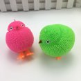thumbnail image 4 of dianhelloya Cute Chickens Squidgy LED Flashing Puffer Ball Squeeze Stress Relieve Kids Toy Random Color, 4 of 8