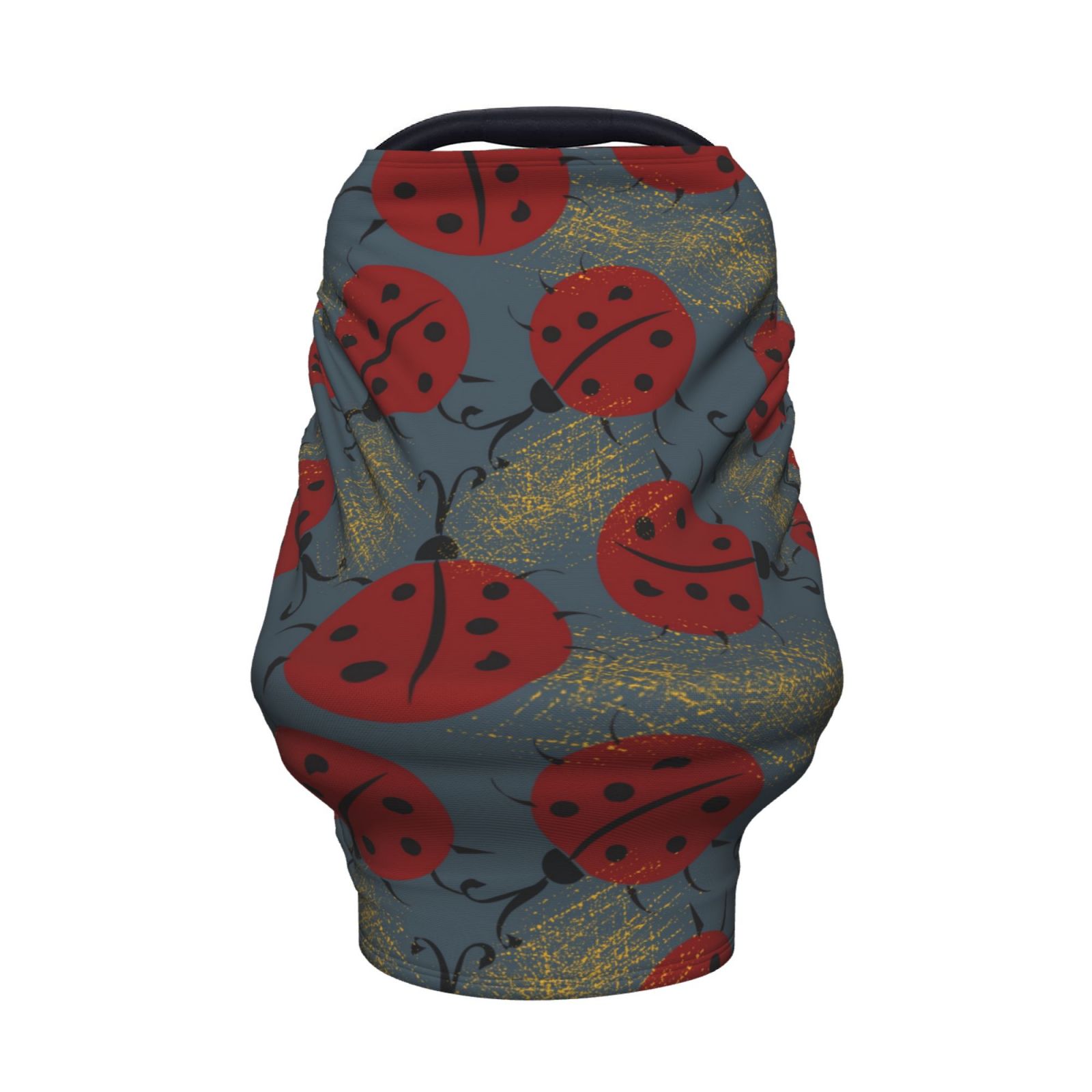 Fotbe Ladybug Pattern Car Seat Covers for Babies, Nursing Breastfeeding Cover Infant Carseat Canopy, Soft Stretchy Carrier Cover
