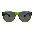 thumbnail image 3 of Retro Gentlemanly Vintage Style Horn Rim Hipster Plastic Sunglasses Green - Black, 3 of 7