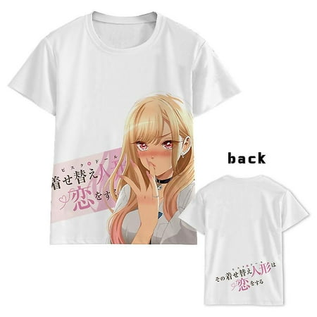 Dressing Dolls Fall In Love Anime Peripheral T-shirt Short Sleeve ...