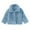 Blue, variant on Toddler Kids Baby Girls Boys Jacket Fall Winter Solid Cardigans Fuzzy Lightweight Jackets Warm Coats Outerwear