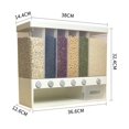 thumbnail image 3 of GUOOL Wall-Mounted Distributeur de Céréales Séparé Boîtes Organisatrices Grains Entiers Seau à Riz, 3 of 8