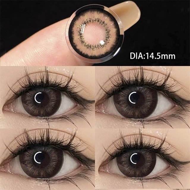 Lentillas naturales con dioptrías para miopía, lentes de contacto naturales para ojos, cosmética, envío gratis, 2 piezas