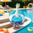 thumbnail image 6 of Blue Summer Porch Goose Outfits Set, Includes Goggles, Shorts and Swimming Ring Bikini Goose Porch Clothing for Outdoor Swimming Pool Garden Yard Patio Lawn Statue(23 Inches), 6 of 8