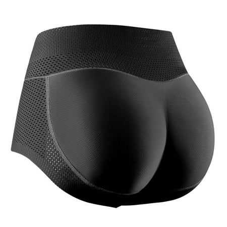 

Spdoo Women s Padded Panties Underwear Breathable Seamless Butt Lifter Hip Enhancer Panty Hip Pads Shapewear Black XL