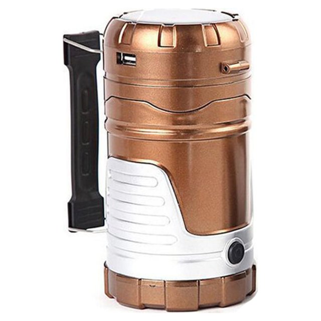 Greeniant Luz de Camping con energía Solar ABS, mango de elevación, 6 cuentas, tienda telescópica, lámpara de pesca nocturna para caza, accesorios de carpas Bronce Greeniant OD028208-01