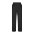 thumbnail image 6 of Yievot Womens Dress Casual Pants Stretchy High Waisted Golf Pant Wide Leg Work Business Trousers with Pockets, 6 of 8