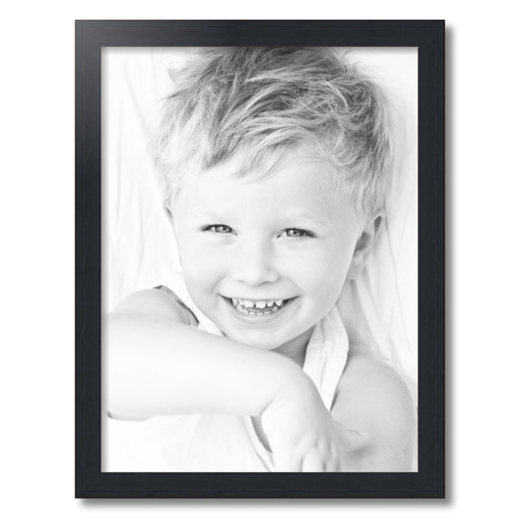 ArtToFrames 18x24 Inch Black Picture Frame, This Black Wood Poster Frame is Great for Your Art or Photos, Comes with 060 Plexi Glass (4103)