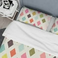 thumbnail image 4 of Designart 'Diamond Retro III' Mid-Century Duvet Cover Set, 4 of 4