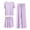 01_Purple, variant on Womens Casual Outfits Pants Suit 3 Piece Set Soft Seamless Comfortable Summer Basic Solid Color Trousers with Top Plus Size Sets 01_Green,XXL