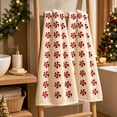 thumbnail image 5 of PYURTEP Christmas Hand Towels, 2 Pcs Soft Absorbent Holiday Kitchen Towels, Decorative Hand Towel for Christmas Bathroom Kitchen, 23.6 x 15.8 inch, 5 of 8
