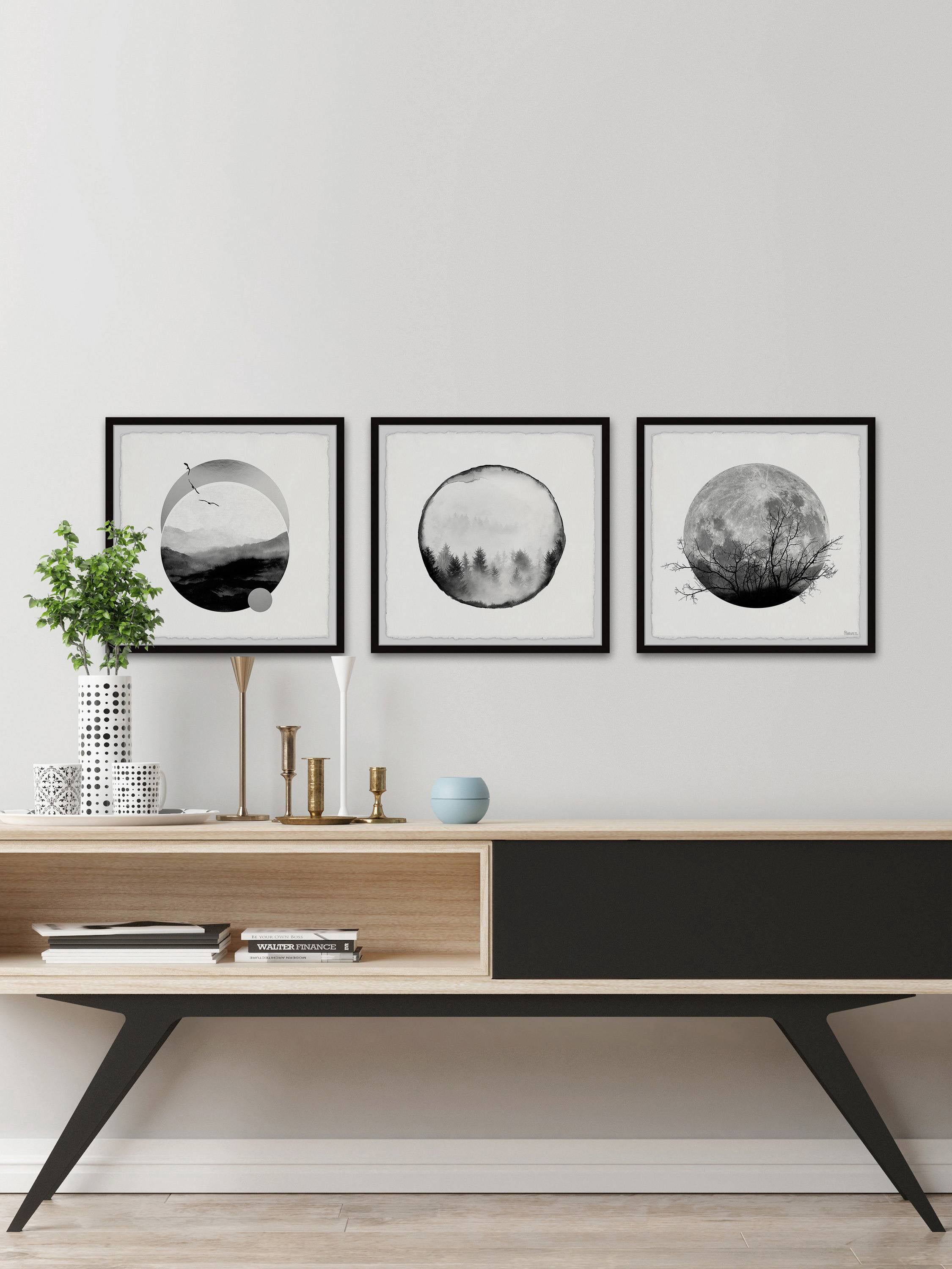 Parvez Taj Forest Moon Triptych