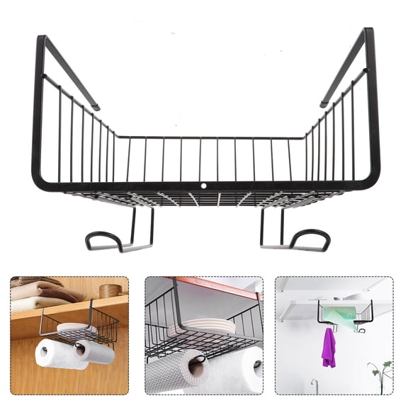 FUEENIRVA Kitchen Rack Under Shelf Storage Baskets Space Saving Iron Organizer