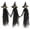 3Pc, variant on Voice Activated Halloween Props - 120cm Tall Glow-in-the-Dark Witch Decor Set (3-Pack) for Porch, Garden & Indoor Spooky Party Decorating‌