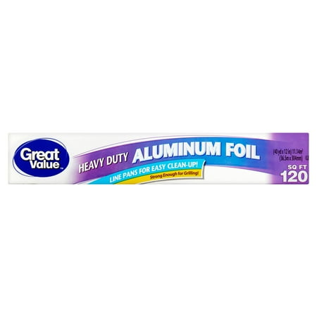 Great Value Heavy Duty Aluminum Foil, 120 sq ft - Walmart.com