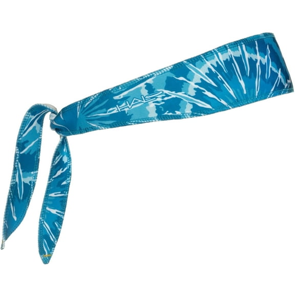Halo Headband Sweatband, Blue Tie Dye (HBLUETD)