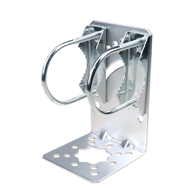 Abrazadera para mástil de antena, accesorio para montaje en poste de antena, tipo L, multifuncional, de metal, ángulo ajustable, clip para antena para Estilo D