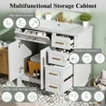 thumbnail image 6 of FFZ 36" White Modern Bathroom Vanity with Ceramic Sink, Soft Close Doors, 4 Drawers for Storage, Elegant Design for Small Bathrooms, 6 of 6