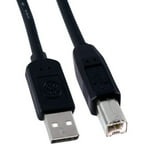 Ge 96245 A-male To B-male Usb 2.0 Cable [10 Ft; Nickel Connector]