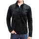 thumbnail image 1 of Txlixc Pullover de hombre, chaqueta de manga larga con cuello de color de contraste, cremallera Txlixc  moda, 1 of 8