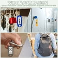 thumbnail image 6 of Uxcell Plastic Key Tags with Split Ring Label Window Identifiers ID Keychain Tags for Name Luggage Red, 6 of 6