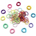 thumbnail image 3 of GIXUSIL 180 Pcs Seamless Rubber Hair Ties for Baby Girls, Multicolor Elastic Hair Bands, Rubber Hair Elastics, Ponytail Holders Headbands, Hair Scrunchies for Toddler, 3 of 10