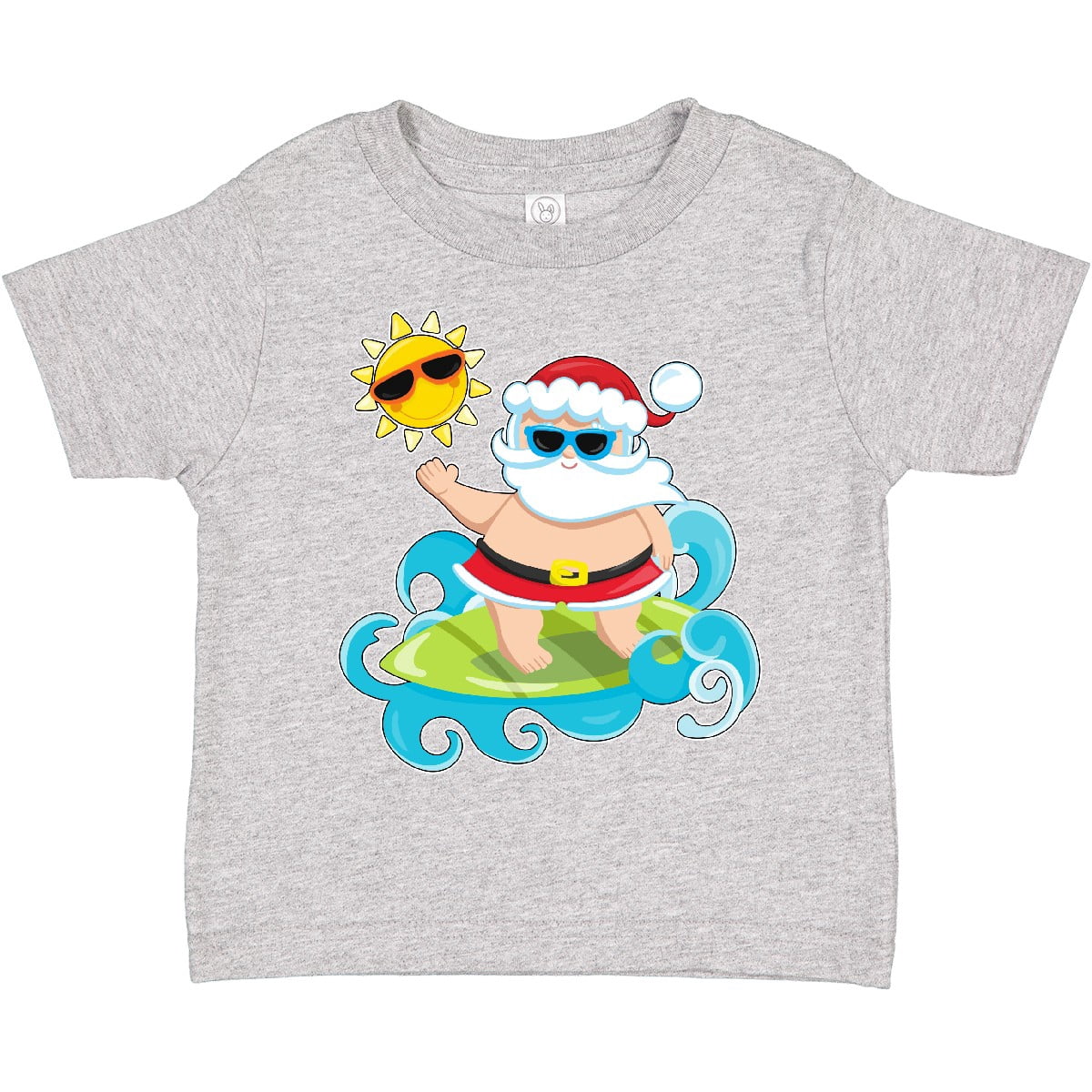 Inktastic Surfing Santa Boys or Girls Toddler T-Shirt