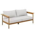thumbnail image 1 of Modway Wren Sofa Mobilier de Patio Extérieur en Silex Naturel, Blanc, 1 of 11