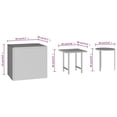thumbnail image 4 of vidaXL Side Tables 3 Pieces Black Poly Rattan Indoor / Outdoor, 4 of 4