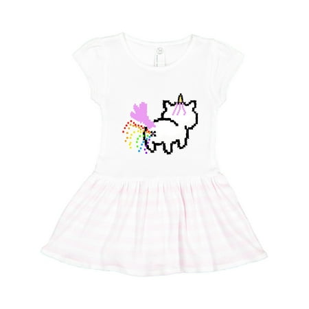 

Inktastic Pixel Unicorn Butt Gift Toddler Girl Dress