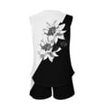 thumbnail image 4 of yievot Womens Pajama Sets Sleeveless Tank Top and Shorts Two-piece Pjs Soft Sleepwear Loungewear Nightwear, 4 of 5